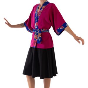 Kimono camisero fucsia