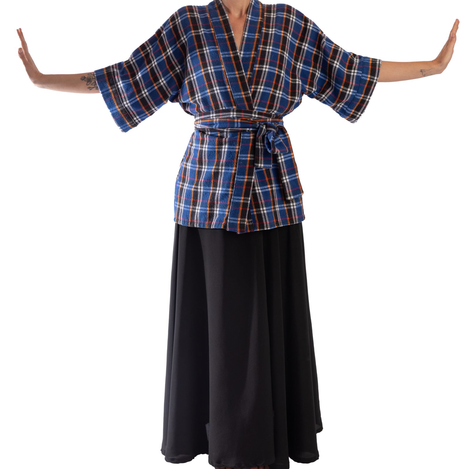 Kimono mouflon camisero azul - Imagen 3