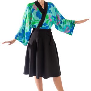Kimono corto azul