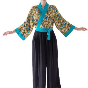 Kimono corto filos azul