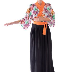 Kimono corto filos naranjas