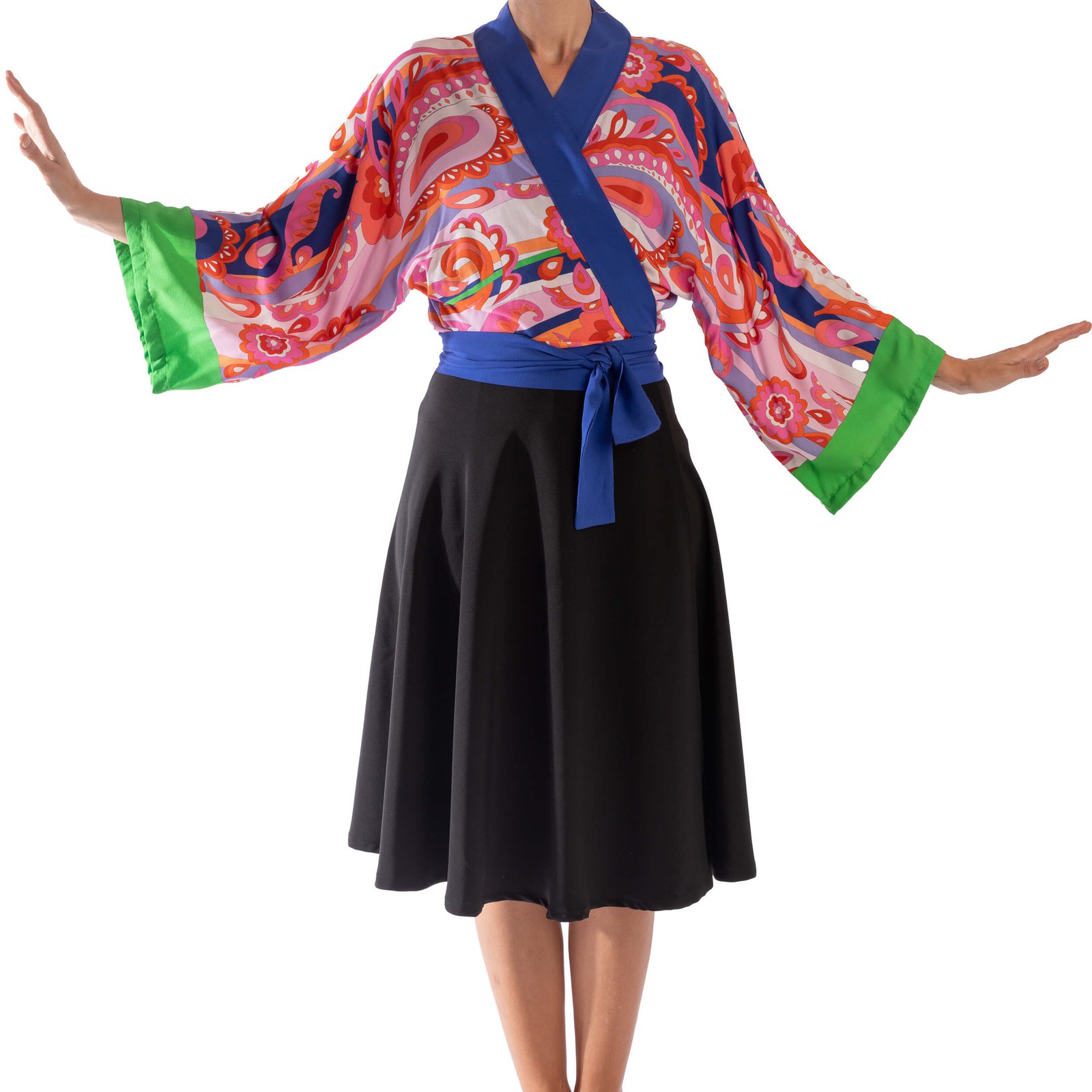 Kimono corto paisley