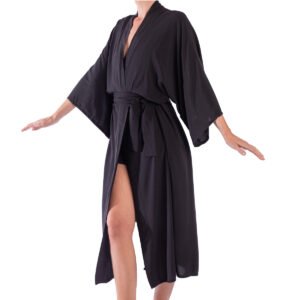Kimono largo negro