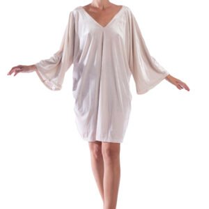 Vestido terciopelo blanco