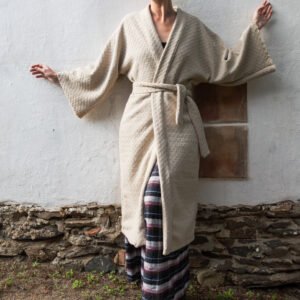 Kimono largo lana