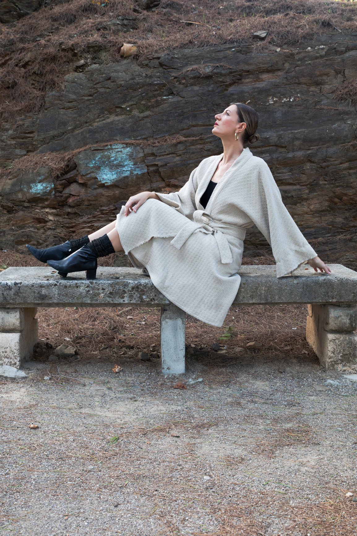 Falda midi lana - Imagen 3