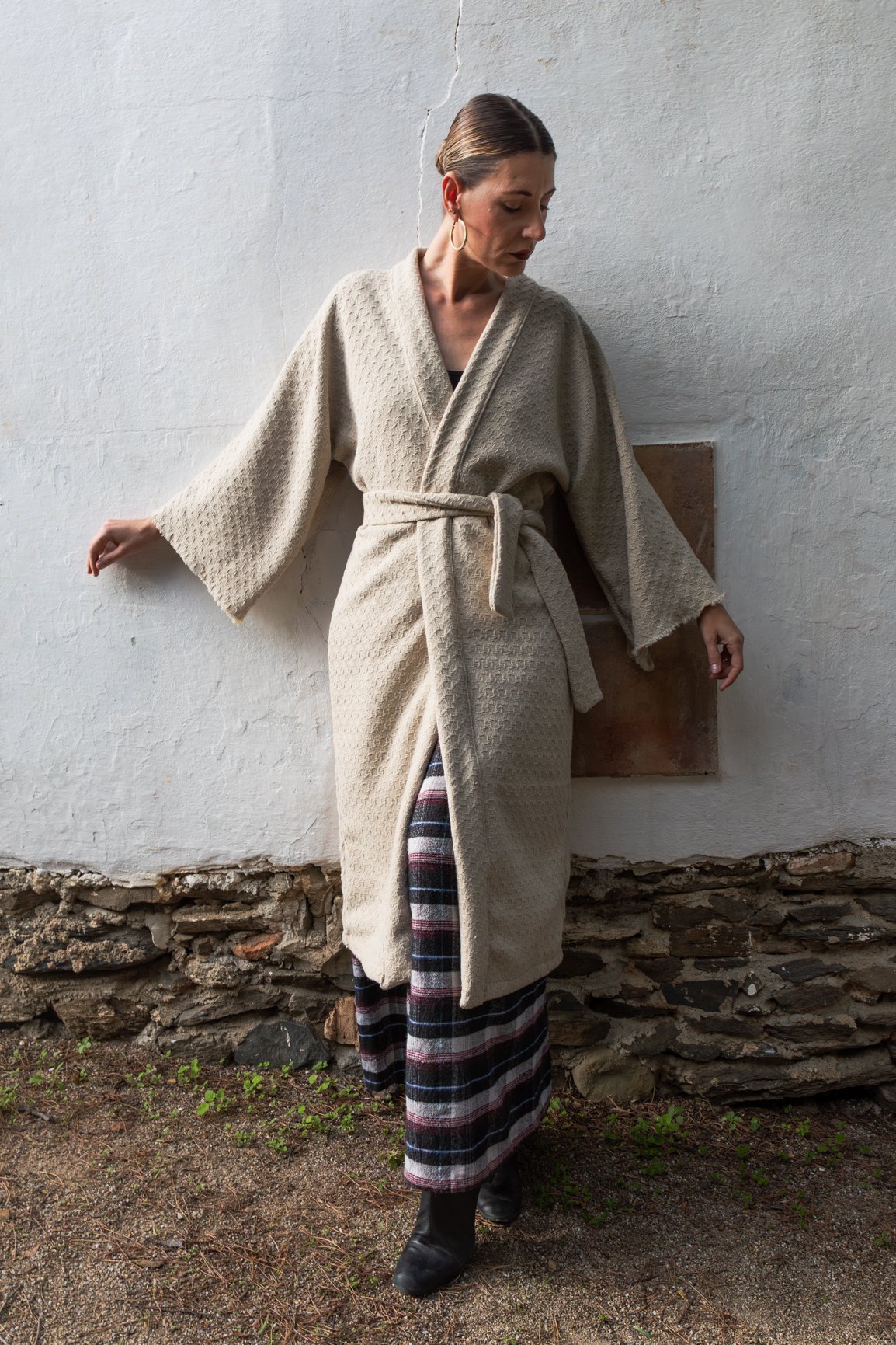 Kimono largo lana - Imagen 2